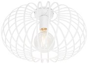 Design plafondlamp wit 39 cm - Johanna Design E27 rond Binnenverlichting Lamp