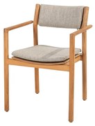 4 Seasons Outdoor Levi teakhouten stapelstoel SALE Tuinstoel houtkleur weerbestendig