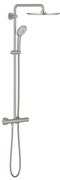 GROHE Euphoria xxl Regendoucheset Opbouw - hoofddouche 31cm - handdouche rond - supersteel 26075DC0