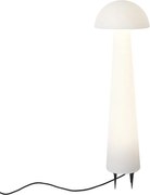 Staande buitenlamp wit 80 cm incl. LED IP44 - Fungi