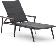+ 10% kassakorting | Verstelbaar ligbed Manifesto | Aluminium | Grijs - Antraciet | Ligbed stapelbaar | Ligstoel tuin | Strandbed | Kees Smit Tuinmeubelen