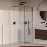 Brauer Oblivion inloopdouche helder glas 70cm gunmetal geborsteld PVD