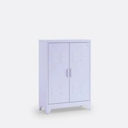 Lage kast in metaal, 2 deuren, Hiba