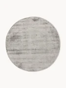 Rond viscose vloerkleed Jane, handgeweven