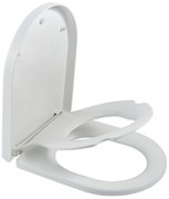 Saqu Touch Double toiletbril met kinderzitje, softclose en quickrelease 33,1x45,4 x4,7cm wit