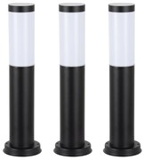 Lech 3 set 3 stuks Tuinlamp zwart Tuinverlichting Zwart