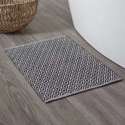 Sealskin Badmat Trellis 60x90 cm katoen zwart en wit