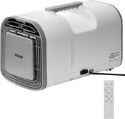 VEVOR draagbare airconditioner, 4250 BTU, 3-snelheden airconditioner met 24-uurs timer, koeler, instelbaar van 16-32 °C, AC/DC-compatibel, voor kamperen, camper of thuisgebruik, 510 x 270 x 315 mm