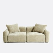 Modulaire 3-zits rechte bank in jacquard chenille, AMAD
