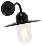 Moderne buitenwandlamp zwart IP44 - Kansas