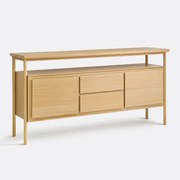 Buffetkast, 2 deuren, 2 laden, eikenfineer, Elina