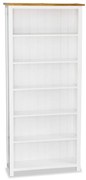 vidaXL Boekenkast met 6 schappen 80x22,5x170 cm massief eikenhout
