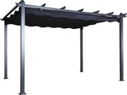 The Outsider Pergola Eva - Zwart - Aluminium - 295x295cm - The Outsider