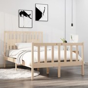 vidaXL Bedframe massief hout 120x190 cm 4FT Small Double