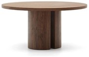 Kave Home Nealy Ronde Eettafel Walnootfineer - 150 X 150cm.