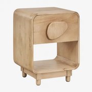 Rechthoekig Nachtkastje 45x40 Cm Van Mangohout En Acaciahout Joel Mangohout - Sklum