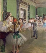 Kunstreproductie The Dancing Class, c.1873-76, Degas, Edgar