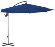 vidaXL Zweefparasol met stalen paal 300 cm azuurblauw