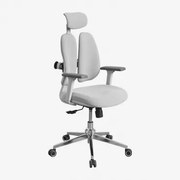 Belcaire Bureaustoel Met Wielen En Armleuningen Donkergrijs - Sklum