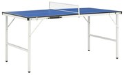 vidaXL Tafeltennistafel met net 5 feet 152x76x66 cm blauw