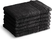 Washandjes Supreme Collectie – 6 stuks – 16×21 – zwart