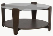 Ronde salontafel Arran van eikenhout