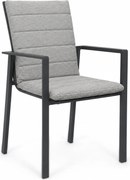 Tuinstoel Aluminium Grijs-antraciet Lifestyle Garden Furniture Timo  antraciet/earth