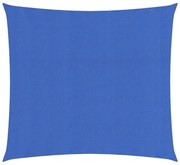 vidaXL Zonnezeil 160 g/m² 2x2 m HDPE blauw