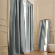 Verduisteringsgordijn van gewassen linnen, verborgen lipjes, Private