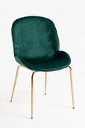 Bille Gouden Fluwelen Stoel
