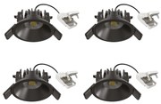 Set van 4 Ivar Inbouwspot Zwart