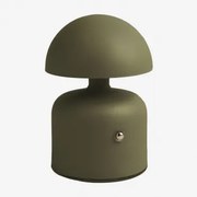 Draadloze Led-buiten Tafellamp Van Ijzer Nantali Groen – Intens Olijf - Sklum