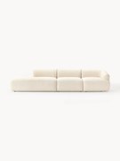 Modulaire XL chaise longue Sofia van bouclé stof