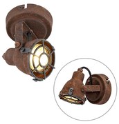 Smart Spot / Opbouwspot / Plafondspot roestbruin incl. WiFi GU10 - Sorra Industriele / Industrie / Industrial GU10 rond Binnenverlichting Lamp