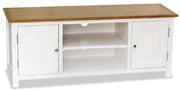 vidaXL Tv-meubel 120x35x48 cm massief eikenhout