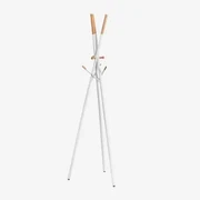 Kleerhanger Urian Van Metaal En Beukenhout Wit - Sklum