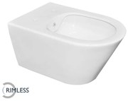 Wiesbaden Stereo wandcloset rimless met bidet functie glans wit 32.3634