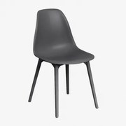 Scand Polypropylene Eetkamerstoel Grijs – Grafiet - Sklum