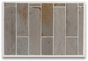 Hoogglans Handvorm Wandtegel 7x28 Cm Sarasota Licht Grijs A447