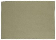 Placemat geribbeld, GOTS bio-katoen, tijmgroen, 35 x 50 cm