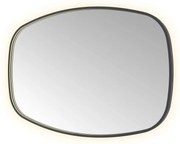 Hotbath &More Contour spiegel deens ovaal 80x120cm geborsteld zwart PVD