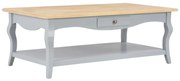 vidaXL Salontafel 110x60x40 cm MDF grijs