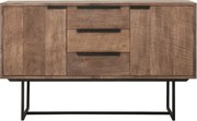 DTP Home Odeon Teak Dressoir Op Hoge Poten - 139x45x84cm.