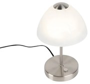 Design tafellamp staal dimbaar incl. LED - Joya Modern rond Binnenverlichting Lamp