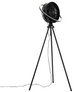 Vloerventilator tripod zwart incl. LED 3-staps dimbaar verstelbaar - Marleen