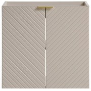 Comad Viva Cashmere onderkast met 2 deuren en visgraatfront 60cm taupe