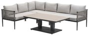 Garden Impressions Burela - Brugge lounge dining set 5-delig links - taupe