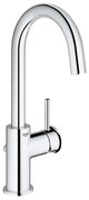 GROHE Start Classic waterbesparende wastafelkraan L-size met afvoerplug met hoge draaibare uitloop chroom 23783000