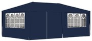 vidaXL Partytent met zijwanden professioneel 90 g/m² 4x6 m blauw