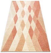 Tapijt FEEL 5674/17911 RUIT ,  beige /terracotta